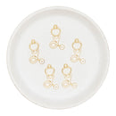 Stethoscope Enamel Charm 25x16mm (Package of 5)