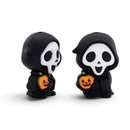3-D Ghost Face w/Pumpkin Silicone Focal Bead 28x19x16mm (Package of 2)