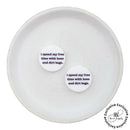 i spend my time with hoes and dirt bags Printed Silicone Focal Bead 24mm (Package of 2) - ABC Exclusive