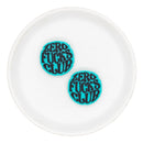 Zero Fucks Club Silicone Focal Bead 28mm (Package of 2)