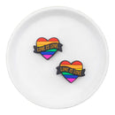 Love is Love Focal Bead 23x30mm (Package of 2)