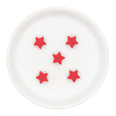 Red Star Silicone Beads 13mm (Package of 5)