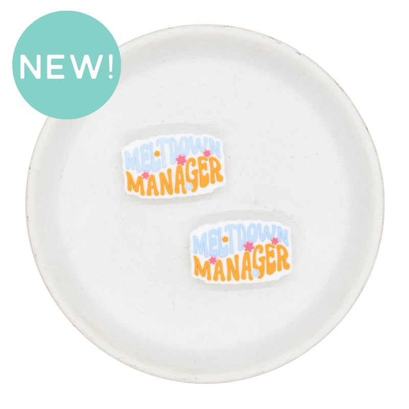 Meltdown Manager Silicone Focal Bead 19x30mm (Package of 2)
