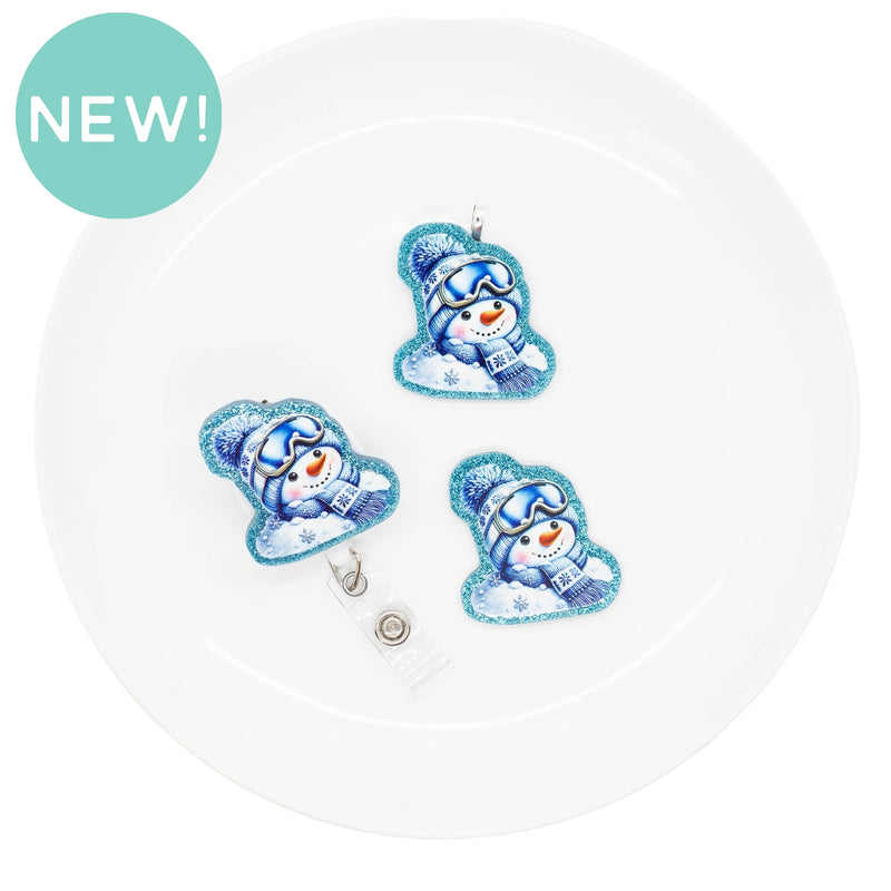 Winter Snowman Acrylic Accent 44x40mm (Package of 1)