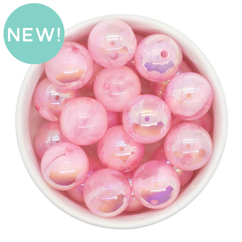 Light Pink UV Shimmer Cloud Beads 20mm (Package of 10)