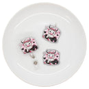 Cow in Tutu w/Hearts Acrylic Accent 44x41mm (Package of 1)