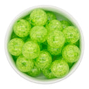 Lime Green Crackle Beads 20mm (Package of 10)