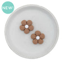 Latte Petals Silicone Focal Bead 27mm (Package of 2)