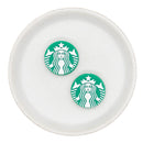 'Bucks Coffee Silicone Focal Bead 30mm (Package of 2)