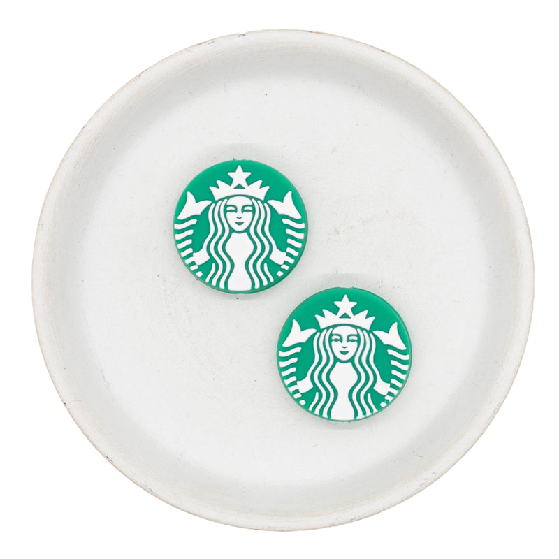 'Bucks Coffee Silicone Focal Bead 30mm (Package of 2)