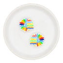 Always Unique Totally Intelligent Sometimes Mysterious Autism Silicone Focal Bead 27x29mm (Package of 2)