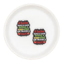 A Teacher Takes a Hand Opens a Mind and Touches a Heart Silicone Focal Bead 30x26mm (Package of 2)