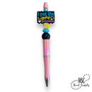 I Put the Pro in Procrastinate Silicone Focal Bead 22x30mm (Package of 2)