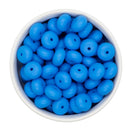 Azure Silicone Abacus Beads 8x14mm (Package of 10)
