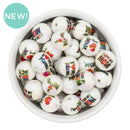 Iridescent Mom, Mama, Love Mom, etc. Variety Pack Beads 16mm (Package of 10)