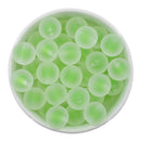 Lime Green Frosted Color Core Beads 16mm (Package of 10)