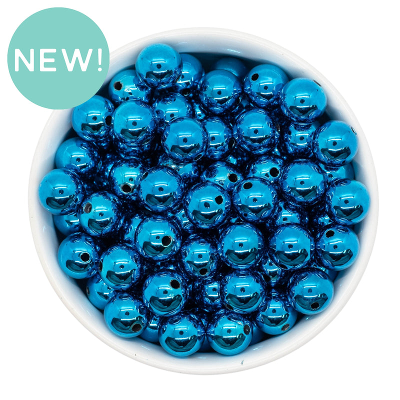 Turquoise UV Shine Beads 12mm (Package of 20)