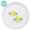 Tennis Ball Acrylic Focal Bead 19x32mm (Package of 2)