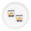 Books Are My Therapy Glitter Silicone Focal Bead 27mm (Package of 2)