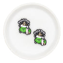 Grinchy & Bougie Silicone Focal Bead 30x22mm (Package of 2)