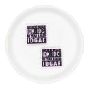 Just So We're Clear, IDK, IDC, Oh Yeah & Also IDGAF Silicone Focal Bead 28x26mm (Package of 2)