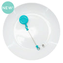 Teal Solid Beadable Badge Reel (Package of 1)
