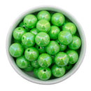 Lime Green Iridescent Solid Beads 16mm (Package of 10)