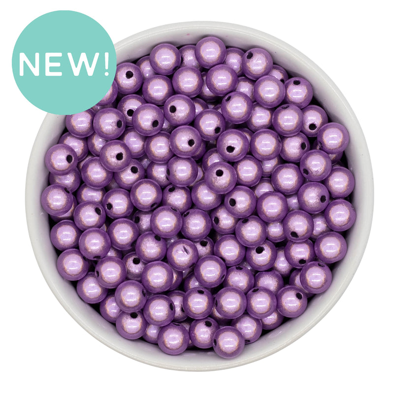 Purple Illusion Beads 8mm (Package of Approx. 50 Beads)