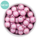 Crepe Pink Illusion Beads 16mm (Package of 10)