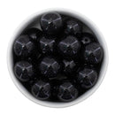 Black Glitter Beads 20mm (Package of 10)
