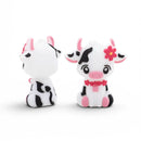 3-D Cow w/Flowers Silicone Focal Bead 30x27x15mm (Package of 2)
