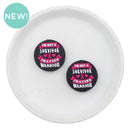 I'm Not a Survivor I'm a F*ckn Warrior Silicone Focal Bead 28mm (Package of 2)