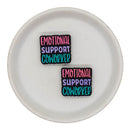 Emotional Support Coworker Silicone Focal Bead 26x28mm (Package of 2)