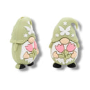 3-D Gnome w/Tulips Silicone Focal Bead 32x19x16mm (Package of 2)