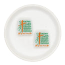 She is Known Loved Chosen Worthy Enough - She is Me I Am She Glitter Silicone Focal Bead 30x29mm (Package of 2)