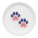 Patriotic Paw Focal Bead 28x30mm (Package of 2)