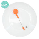 Orange Solid Beadable Badge Reel (Package of 1)