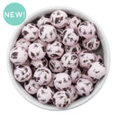 Cats & Bows Printed Silicone Beads 15mm (Package of 10)
