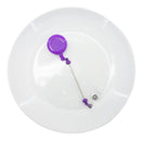 Purple Solid Beadable Badge Reel (Package of 1)
