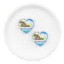 Live in the Sunshine Silicone Focal Bead 28x30mm (Package of 2)