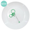 Kelly Green Economy Beadable Keychain (Package of 1)