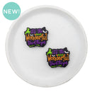 It's the Most Wonderful Time of the Year Glitter Silicone Focal Bead 31x25mm (Package of 2)