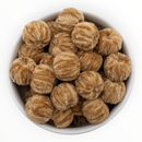 Khaki Chantelle Wrapped 16mm Bead (Package of 10)