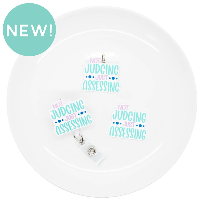 Not Judging Just Assessing Acrylic Accent 37x42mm (Package of 1)