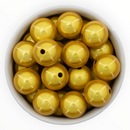 School Bus Yellow Illusion Beads 20mm (Package of 10)