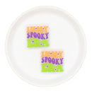 In My Spooky Era Glitter Silicone Focal Bead 25x27mm (Package of 2)