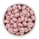 Light Mauve Silicone Abacus Beads 8x14mm (Package of 10)