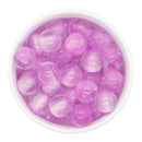 Thistle Color Core Glitter Illusion Beads 16mm (Package of 10)