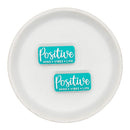 Positive Mind + Vibes + Life Silicone Focal Bead 16x33mm (Package of 2)