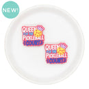 Queen of the Pickleball Court Focal Bead 27x30mm (Package of 2)